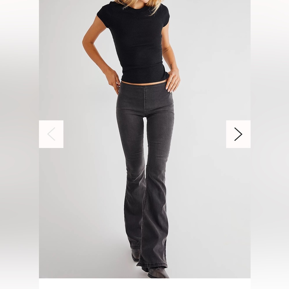 Free People Penny Pull-On Flare Jeans